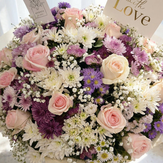 Soft pastel bouquet for emotional moments — Boutique de Fleurs Lahore