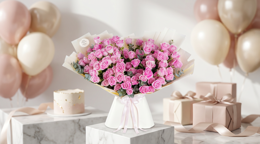 Romantic anniversary rose arrangement — Boutique de Fleurs Lahore