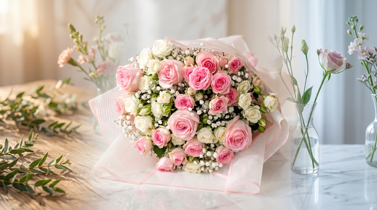 Imported and local roses side by side — Boutique de Fleurs Lahore