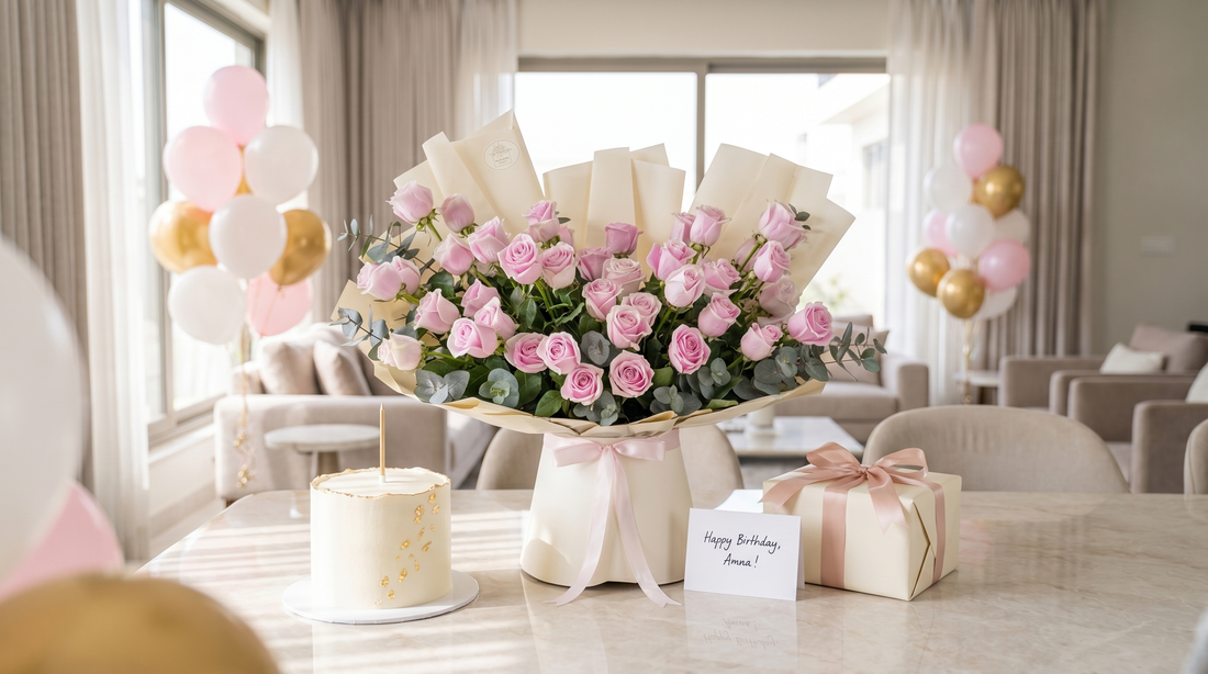 Romantic anniversary rose bouquet — Boutique de Fleurs Lahore