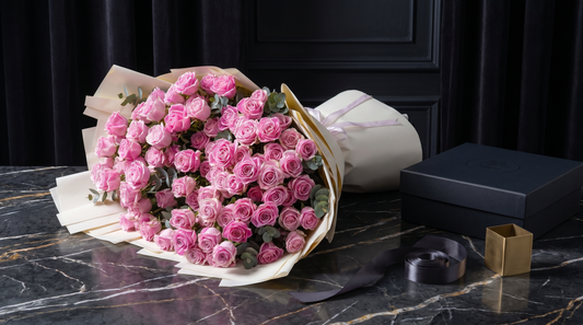 Premium luxury rose bouquet — Boutique de Fleurs Lahore