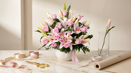 Luxury flower unboxing experience — Boutique de Fleurs Lahore