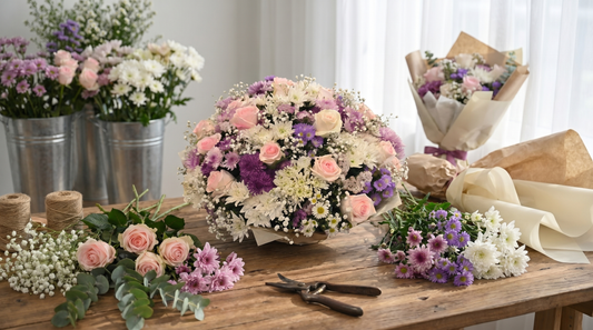Premium flower sourcing at Boutique de Fleurs Lahore studio
