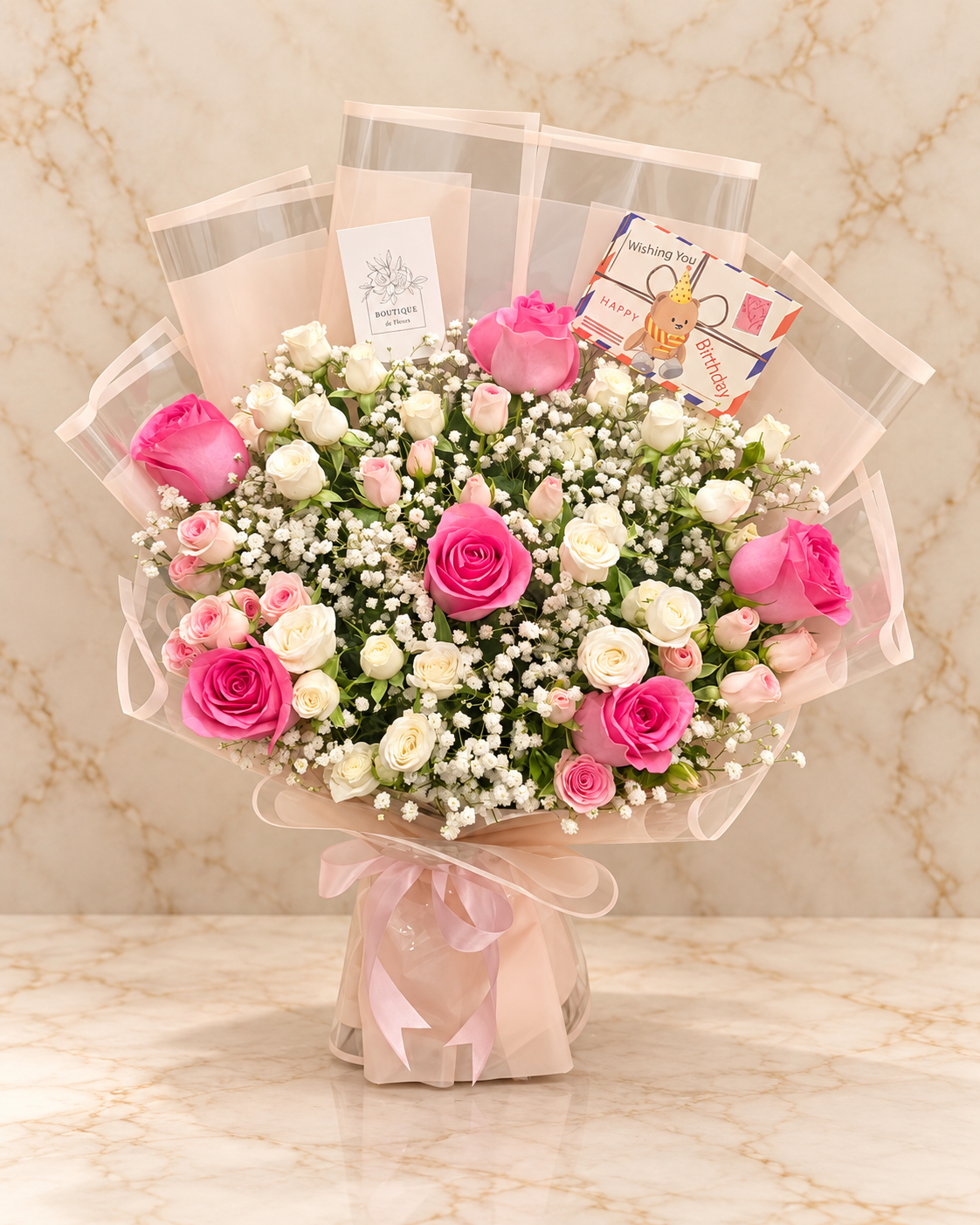 50 Pink Roses