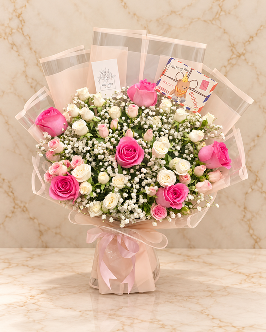 50 Pink Roses