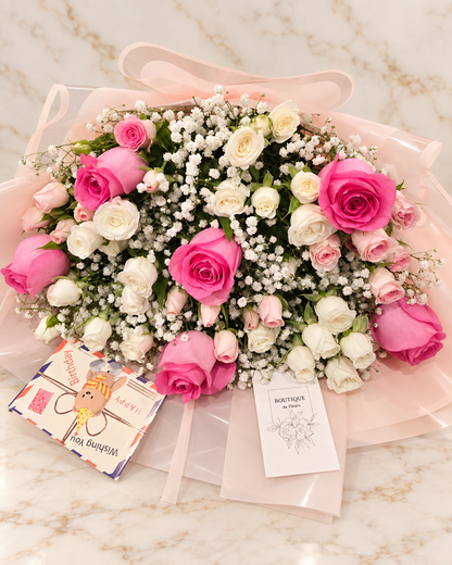 50 Pink Roses