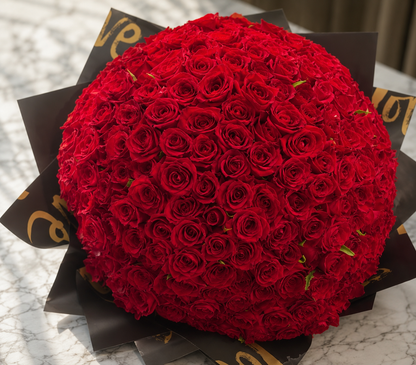 The Grand Romance - 200 red roses