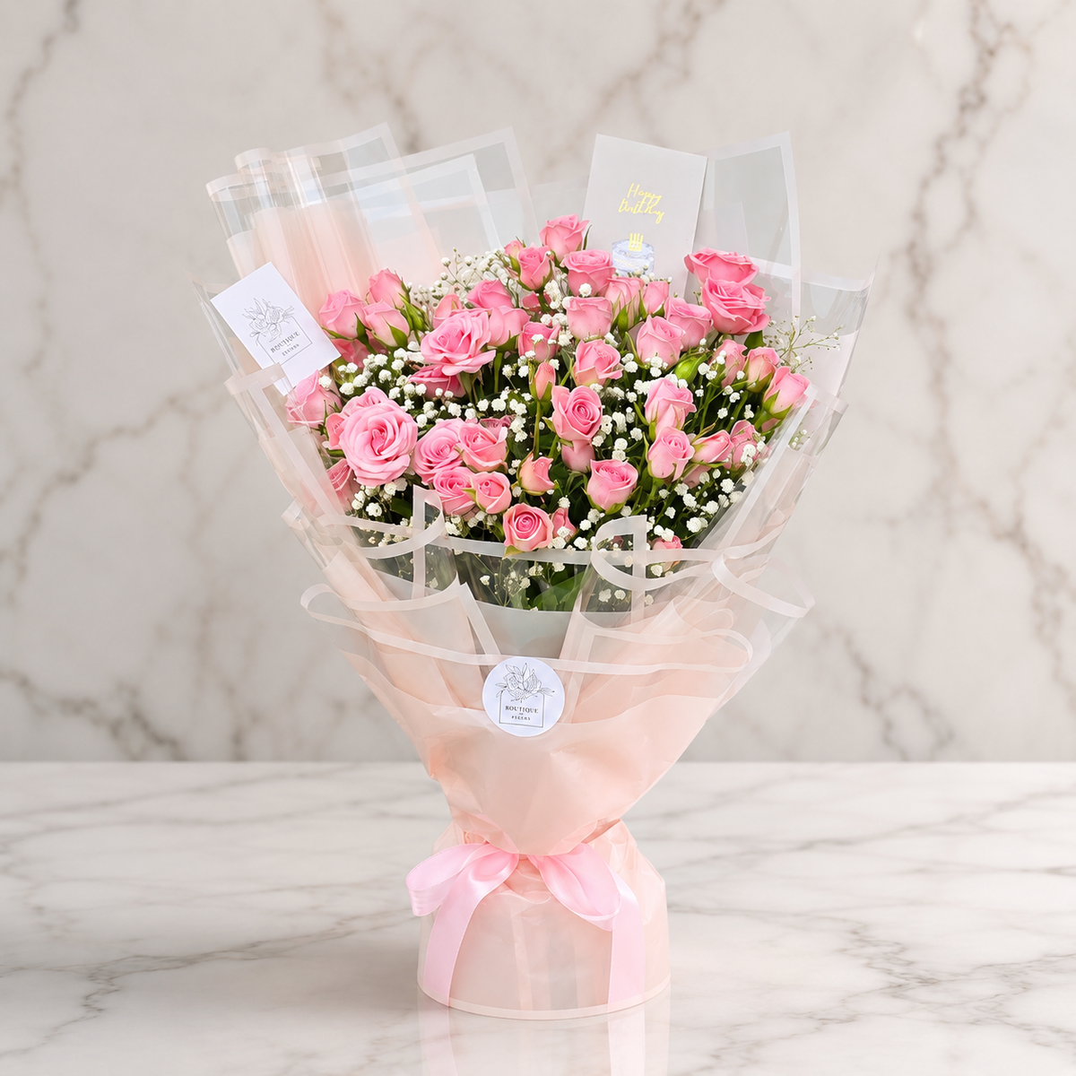 Blush Rose Bloom Bouquet