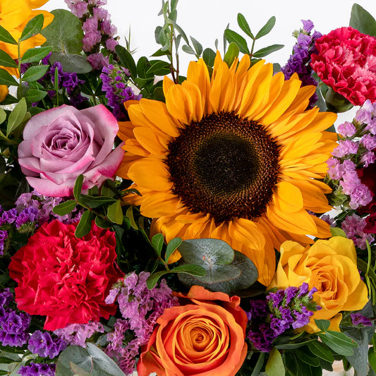 Petite Bright Blooms Hatbox