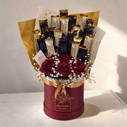 Crimson Indulgence Hatbox