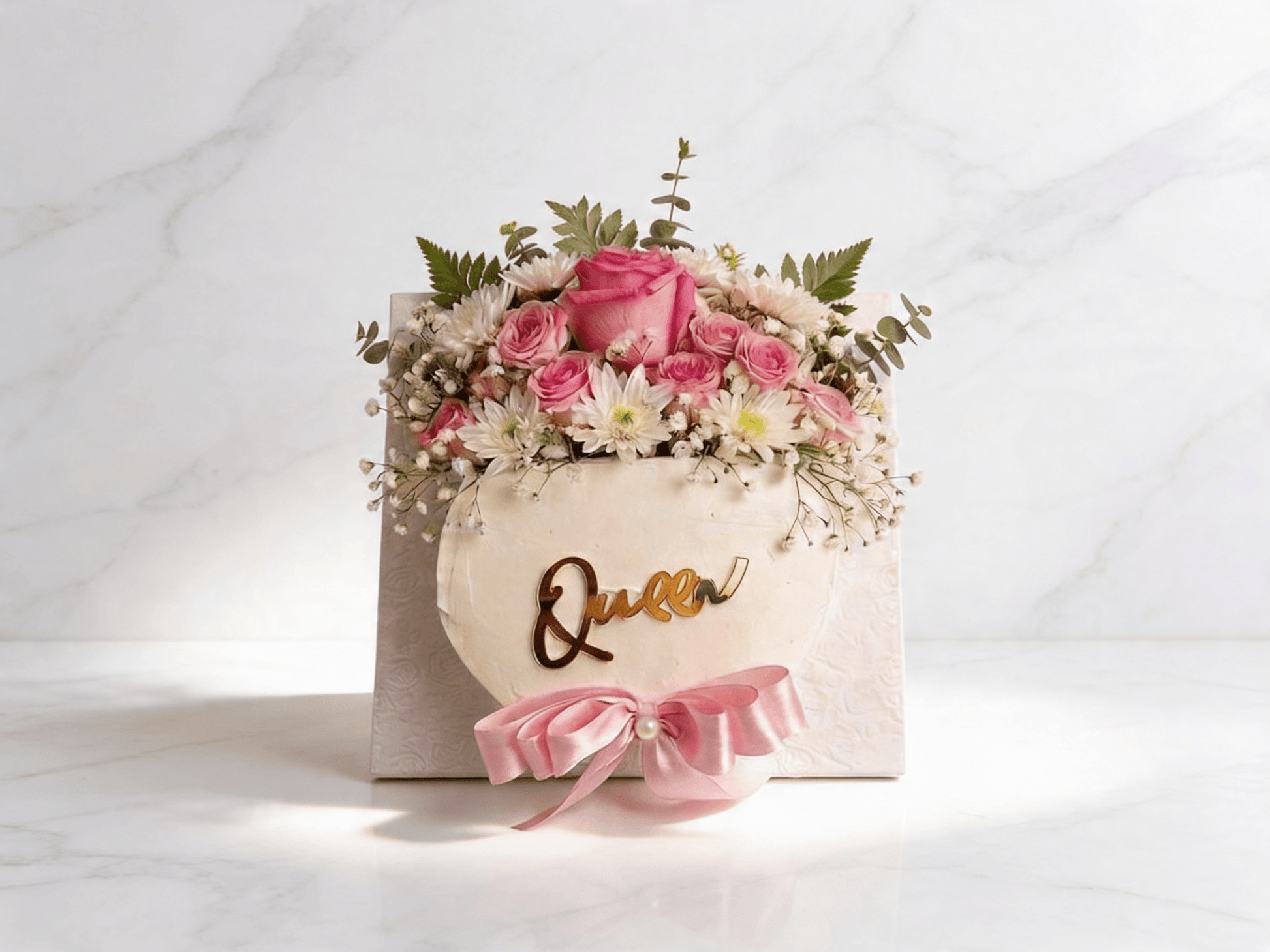 Mother's Day Blossom Cake – Floral Decorated Cake for Mother's Day | Boutique de Fleurs Lahore Pakistan