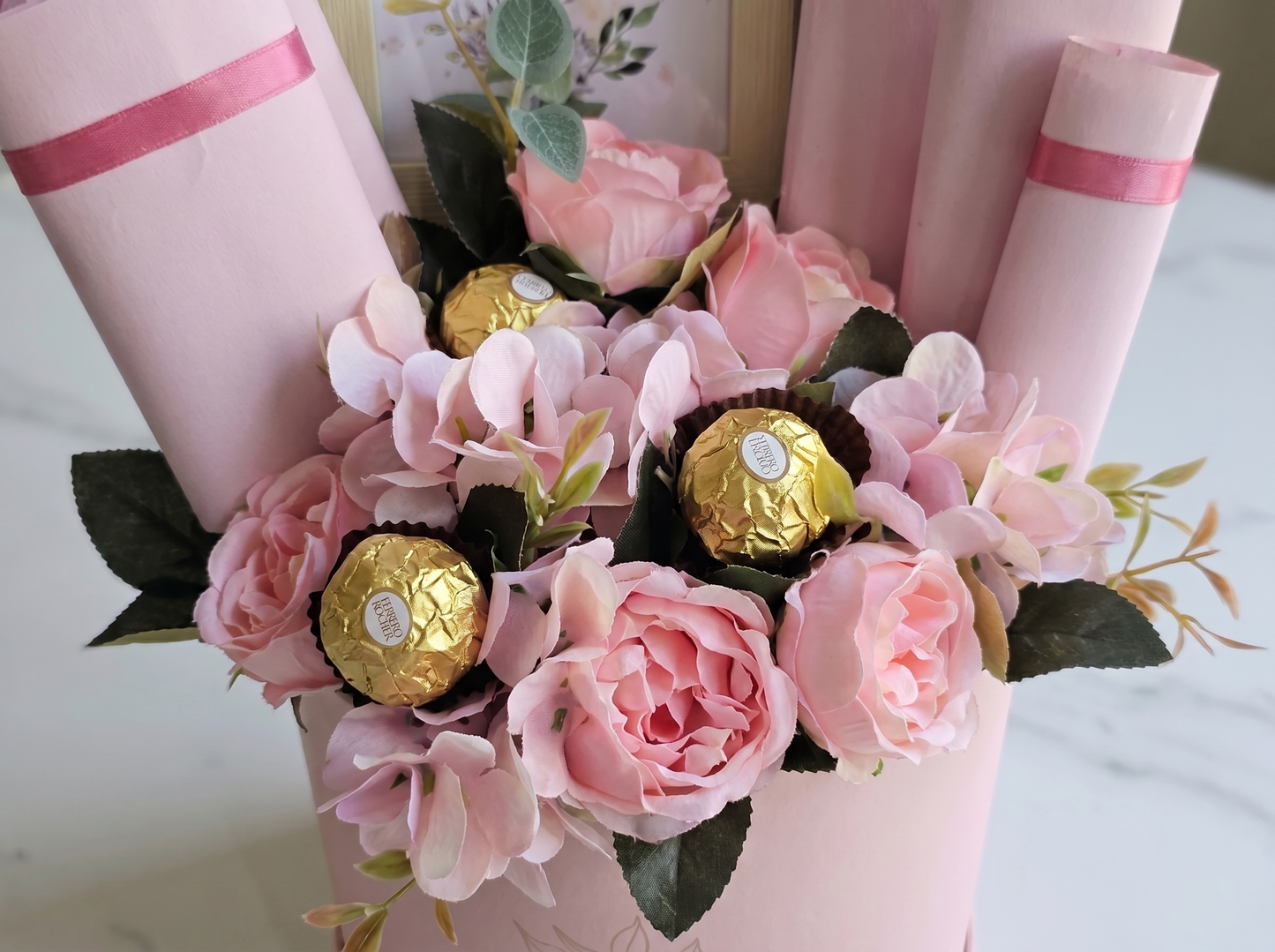 Pink Whisper Hatbox | flower delivery Lahore — image 2/2