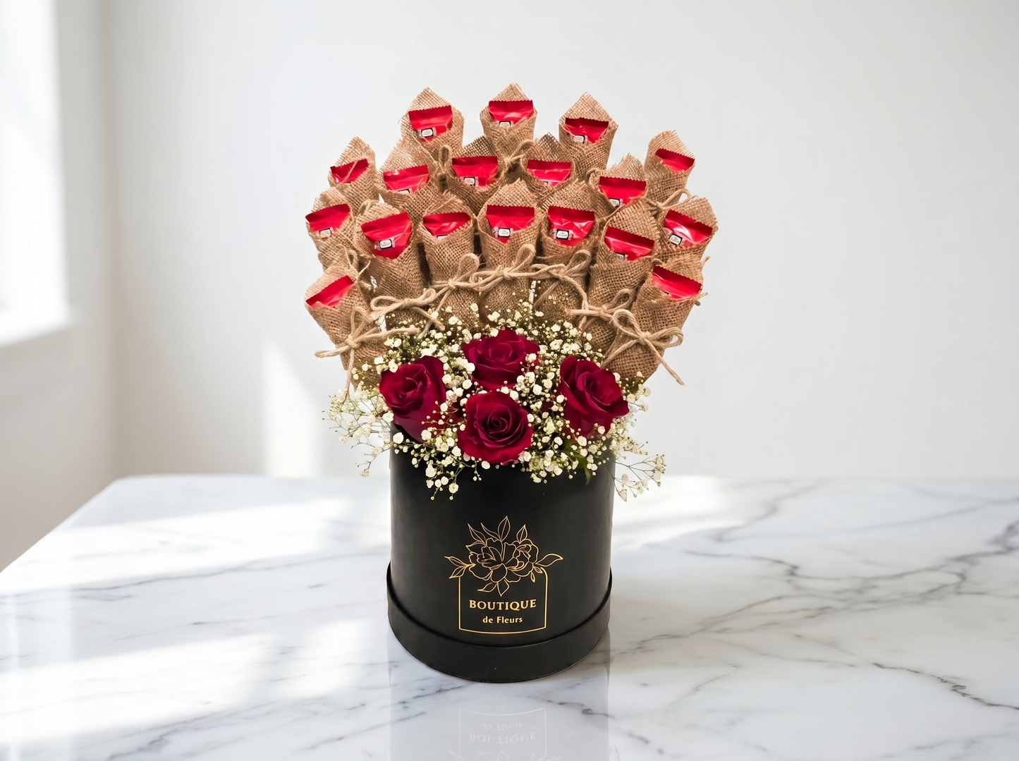 Indulgence Hatbox | flower delivery Lahore — image 1/2