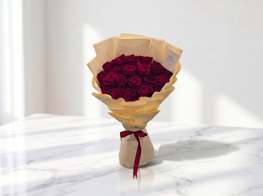 Classic Romance 20 Red Roses Bouquet | flower delivery Lahore — image 1/2