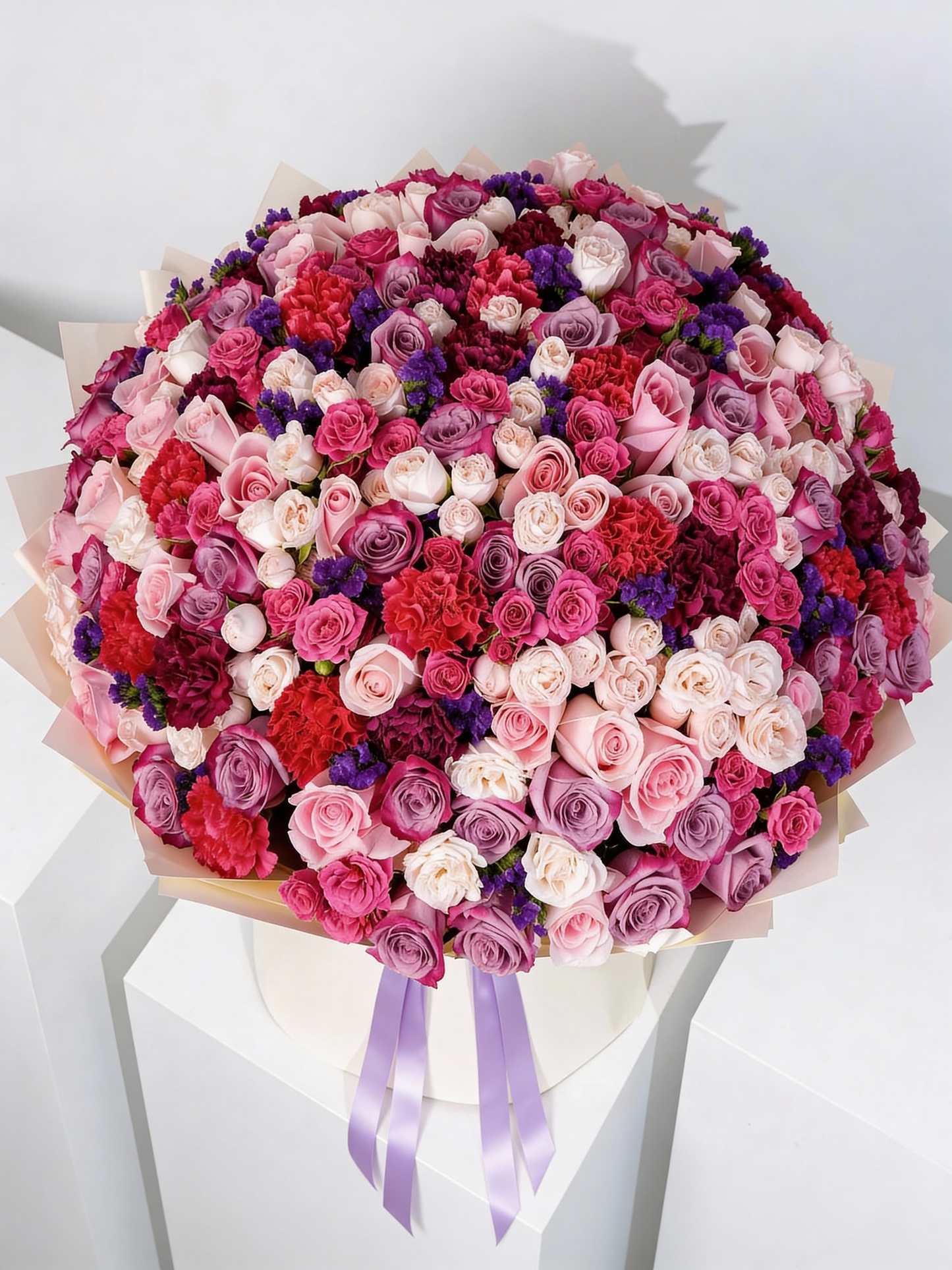 Isabella Grande Bouquet Top View – Handcrafted Luxury Flower Bouquet Lahore Pakistan